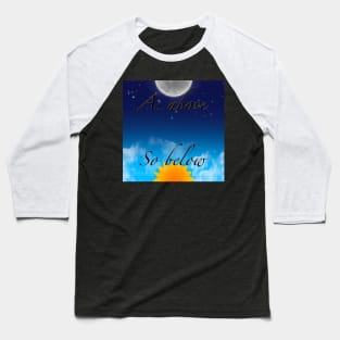 As Above, So Below (Square design) Baseball T-Shirt